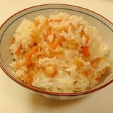 節約★鶏皮の混ぜご飯